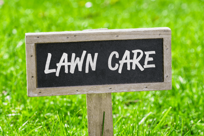 lawncare sign